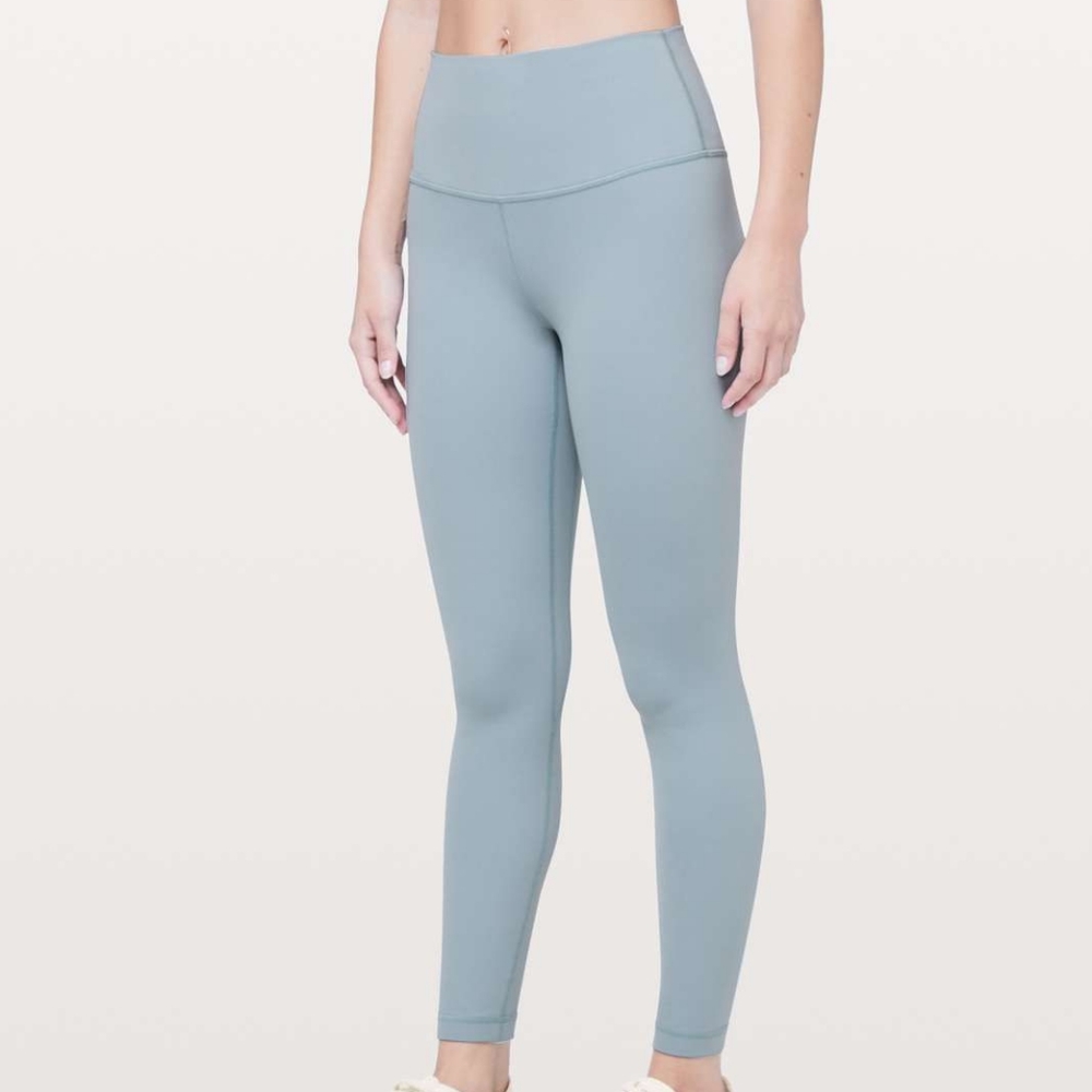 NWT Lululemon Align pant 25" pockets, light blue, sz 12